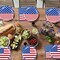48pcs Independence Day Party Supplies,include 24 Dessert plate, 24 Napkin (Independence Day)